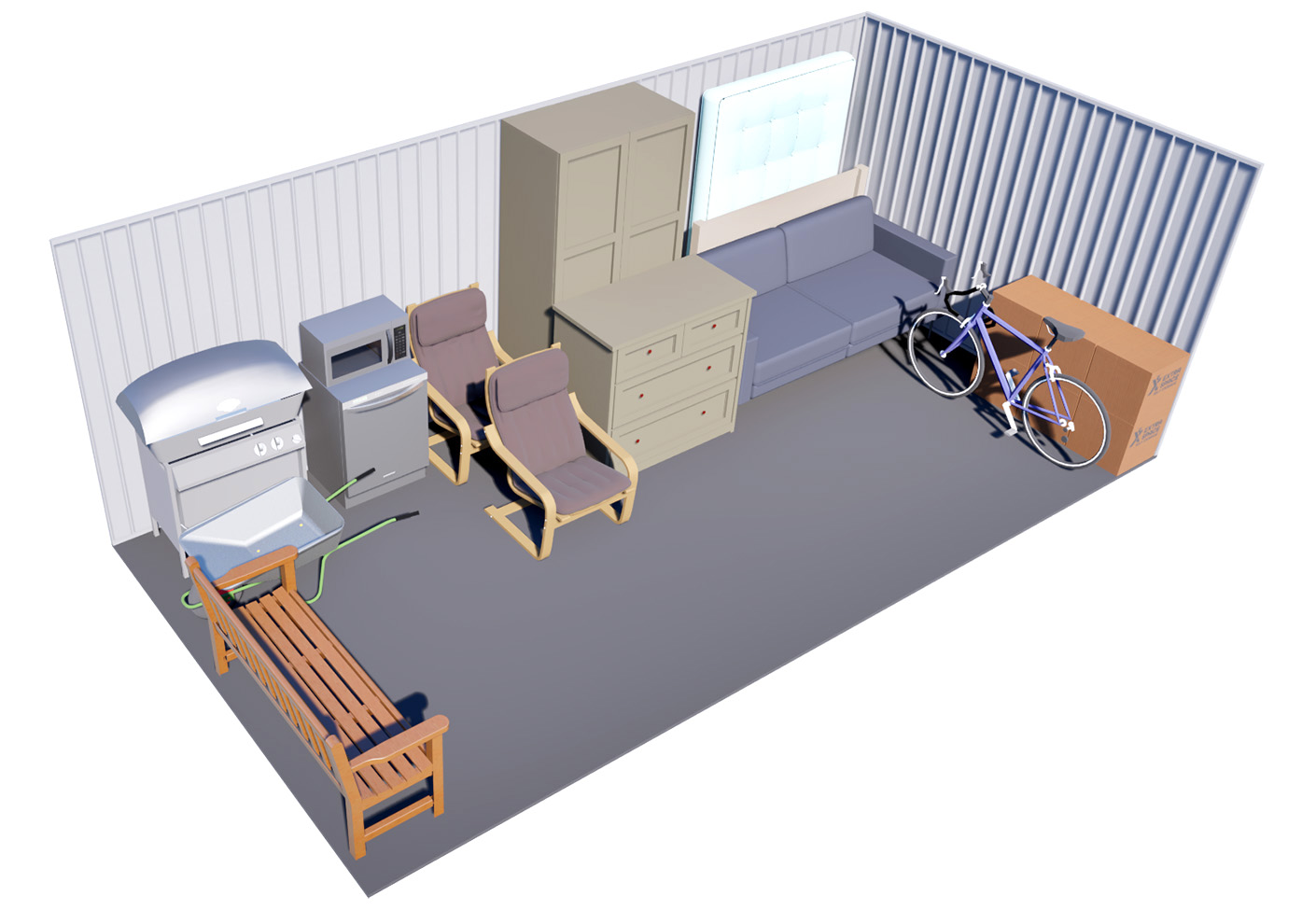 200 sq ft Storage storage unit