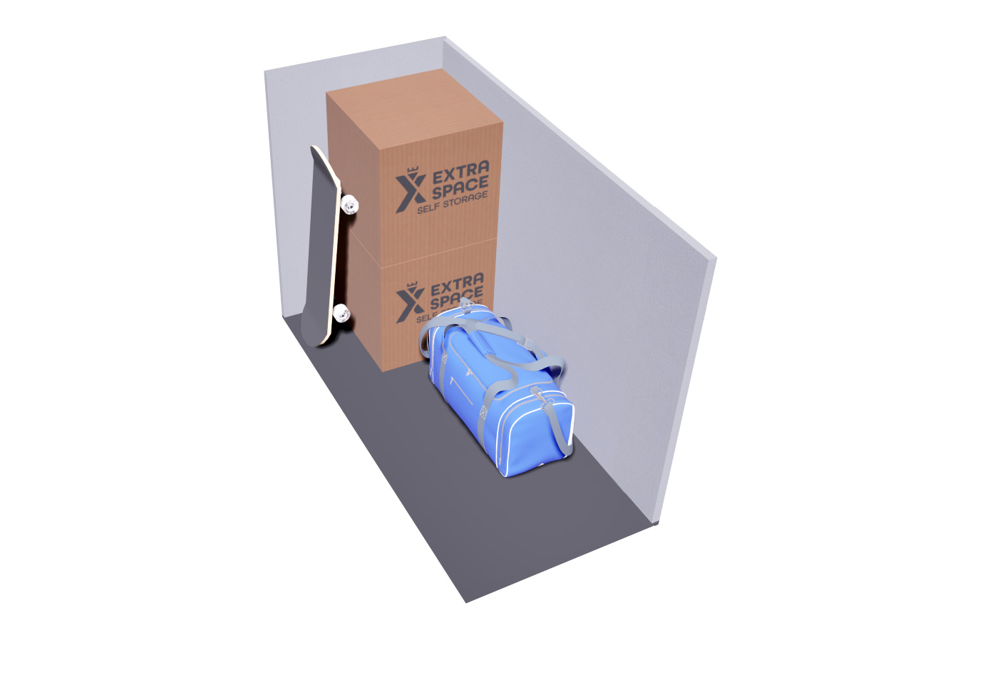 8 sq ft Locker storage unit