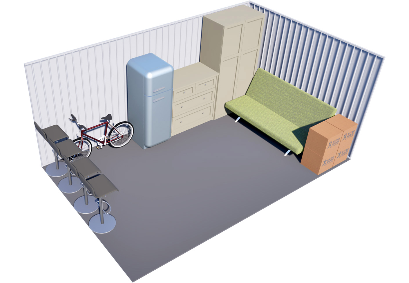 160 sq ft Storage storage unit